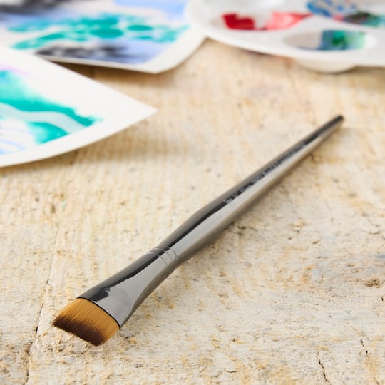 12 Pack: Zen™ Series 73 Short Handle Angular Brush